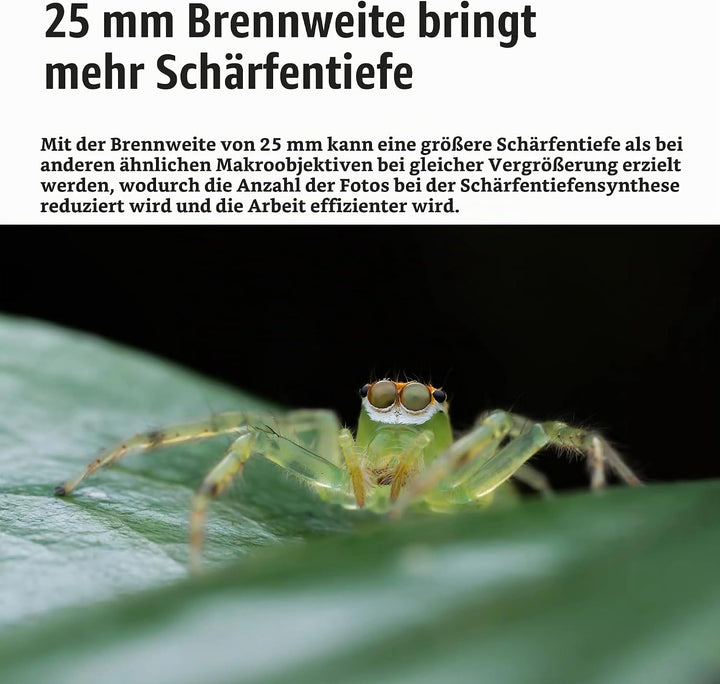 AstrHori 25 mm F2,8 2X-5X Ultra-Makro-Objektiv, Vollformat, manueller Fokus, kompatibel mit spiegell