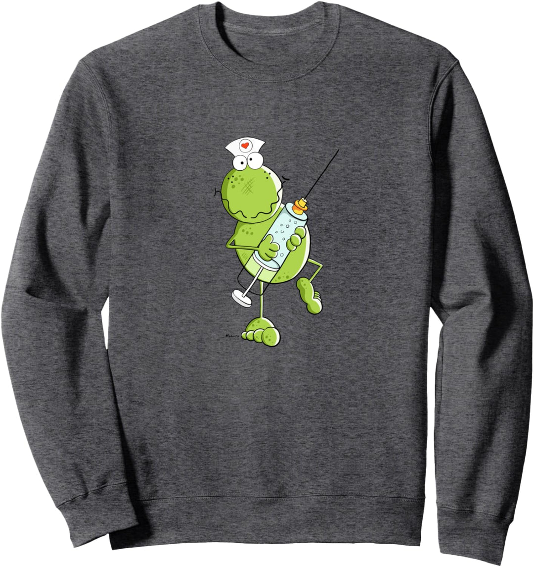 Lustige Krankenschwester I Frosch Tiermotiv I Arzt Fun Sweatshirt