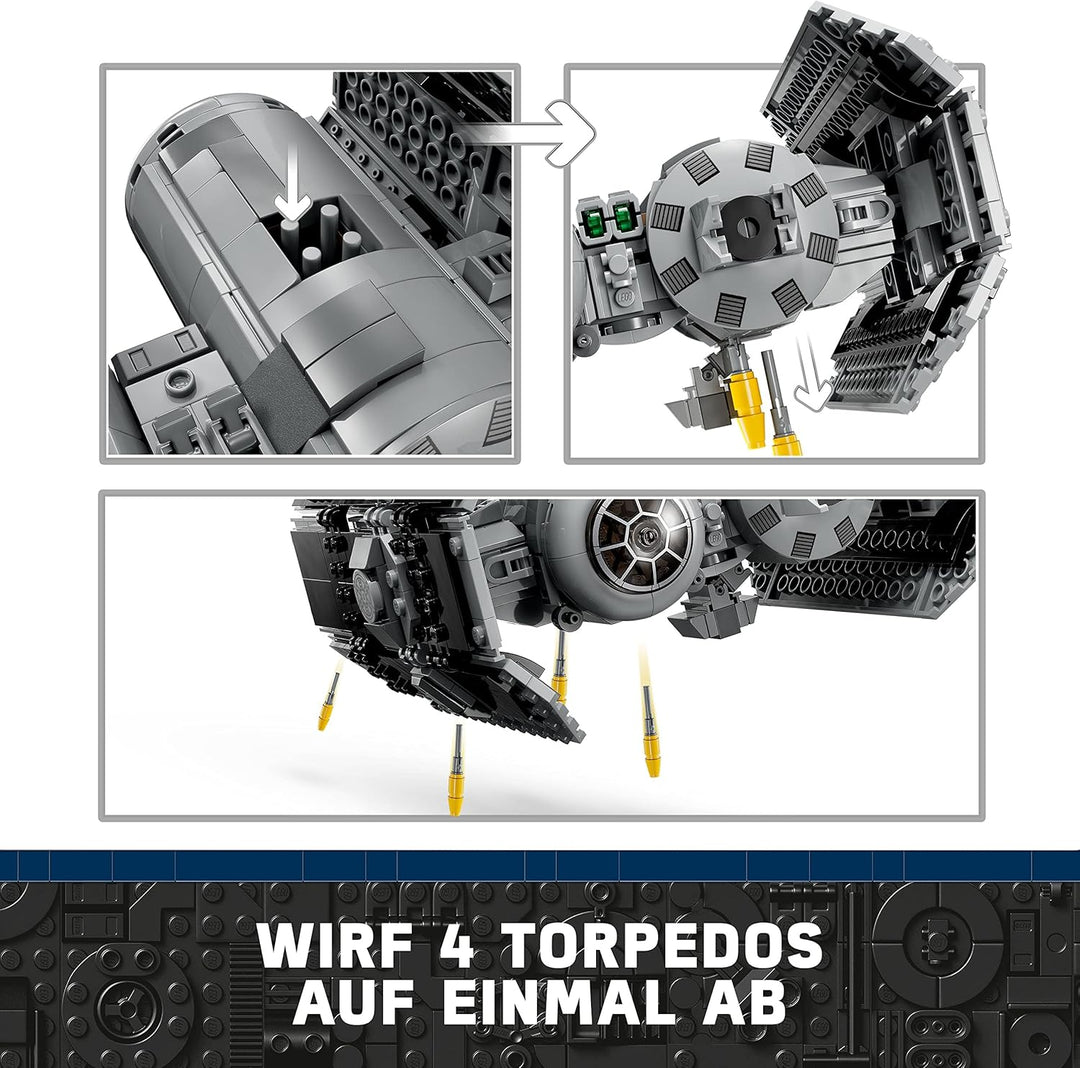 LEGO Star Wars TIE Bomber Modellbausatz mit Darth Vader Minifigur & 10914 DUPLO Deluxe Steinebox Bun