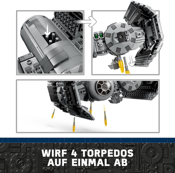 LEGO Star Wars TIE Bomber Modellbausatz mit Darth Vader Minifigur & 10914 DUPLO Deluxe Steinebox Bun