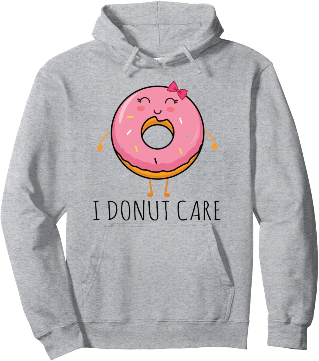 Funny Donut Pun Jokes - I Donut Care Pullover Hoodie