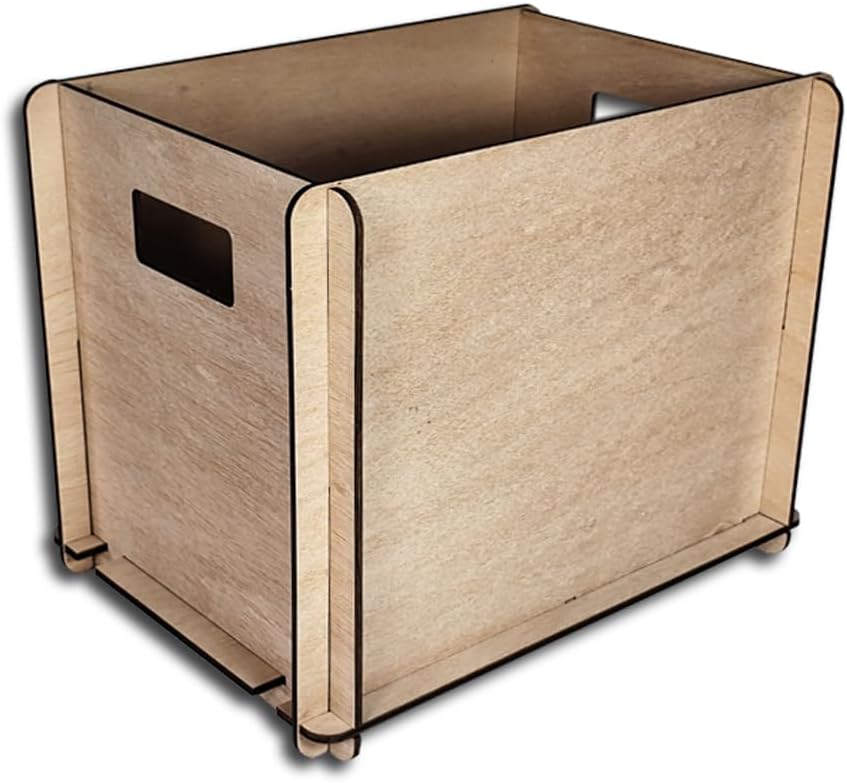 Protected Schallplatten Plywood Holz Box
