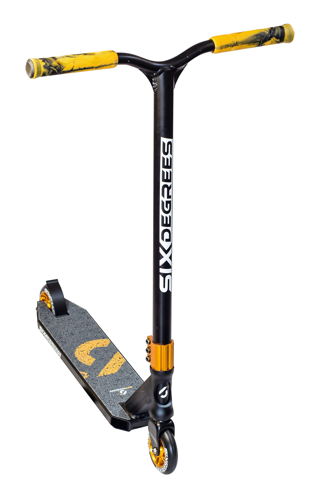 Six Degrees Aluminium Stuntscooter - Freestyle Kickroller, 100 mm High-Rebound-Rollen, ABEC 9, verst