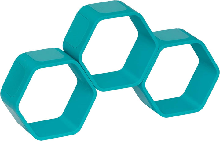 Regal für Hörfiguren (z.B. Tonie Figuren) - 3D Druck - Modulares Design (türkis, Basic) Türkis Basic