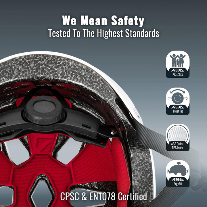 Rekd Unisex Jugend Junior Elite 2.0 Helm xxxs/xs 46-52cm Weiss, xxxs/xs 46-52cm Weiss