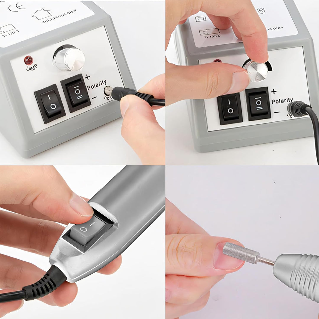 Retoo Nagelfräser Elektrische Nagelfeile Professionelles Maniküre Pediküre Einstellbarer Geschwindig
