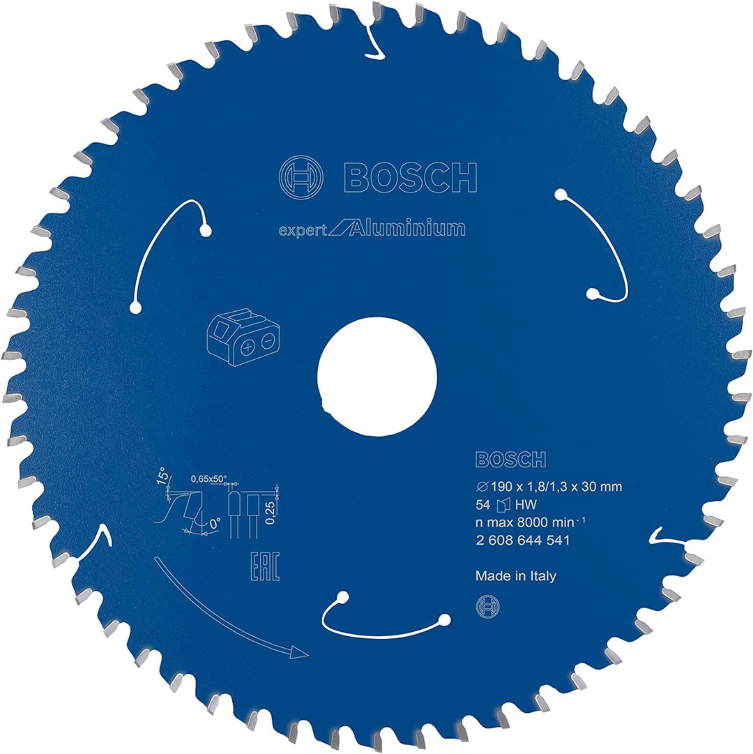 Bosch Accessories 1x Kreissägeblatt Expert for Aluminium (Aluminium, Sägeblatt Ø 190 x 30 x 1,8 mm,