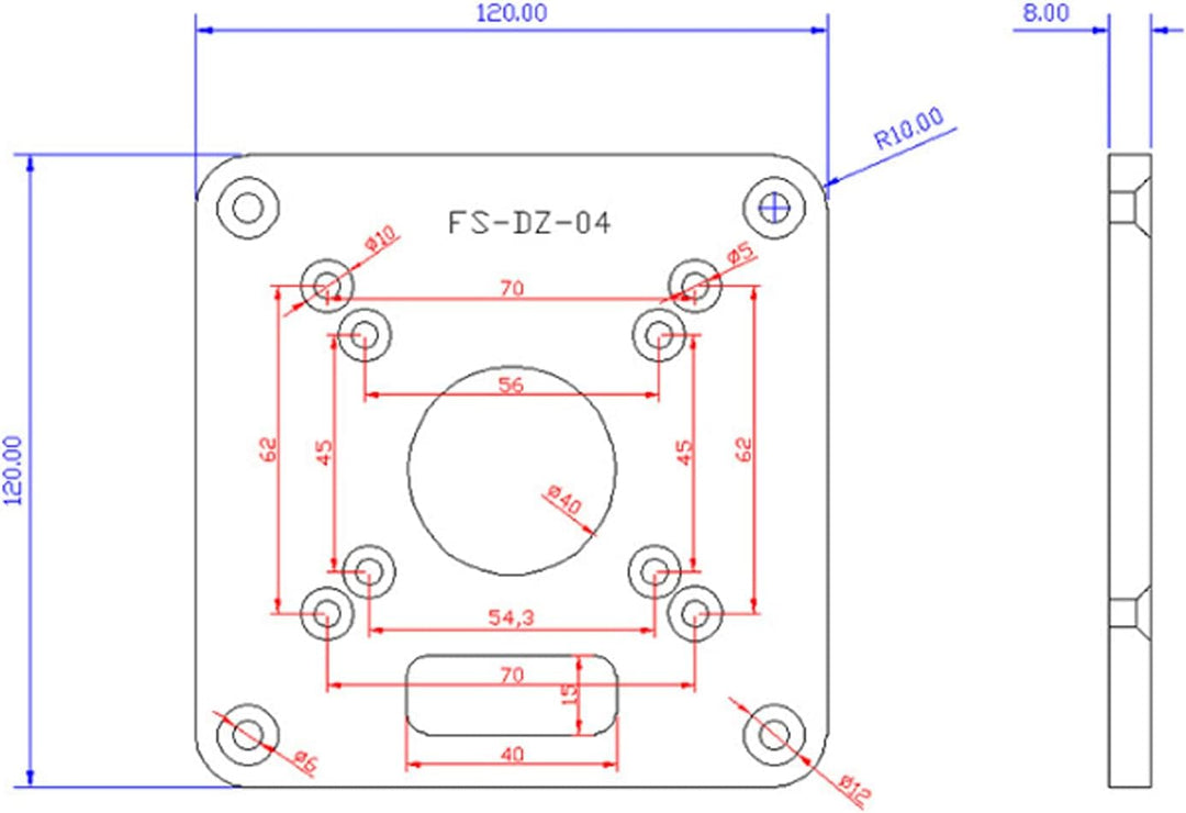 Router Base, Flip Board aus Aluminiumlegierung, Router Sub Base Plate mit Vorgebohrten Löchern Kompa
