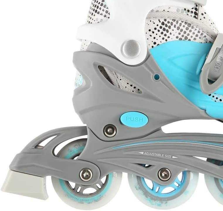 Nils Extreme Inlineskates Rollschuhe Schlittschuhe 4in1 verstellbar Inliner Skates NH18331 (S, Blau)