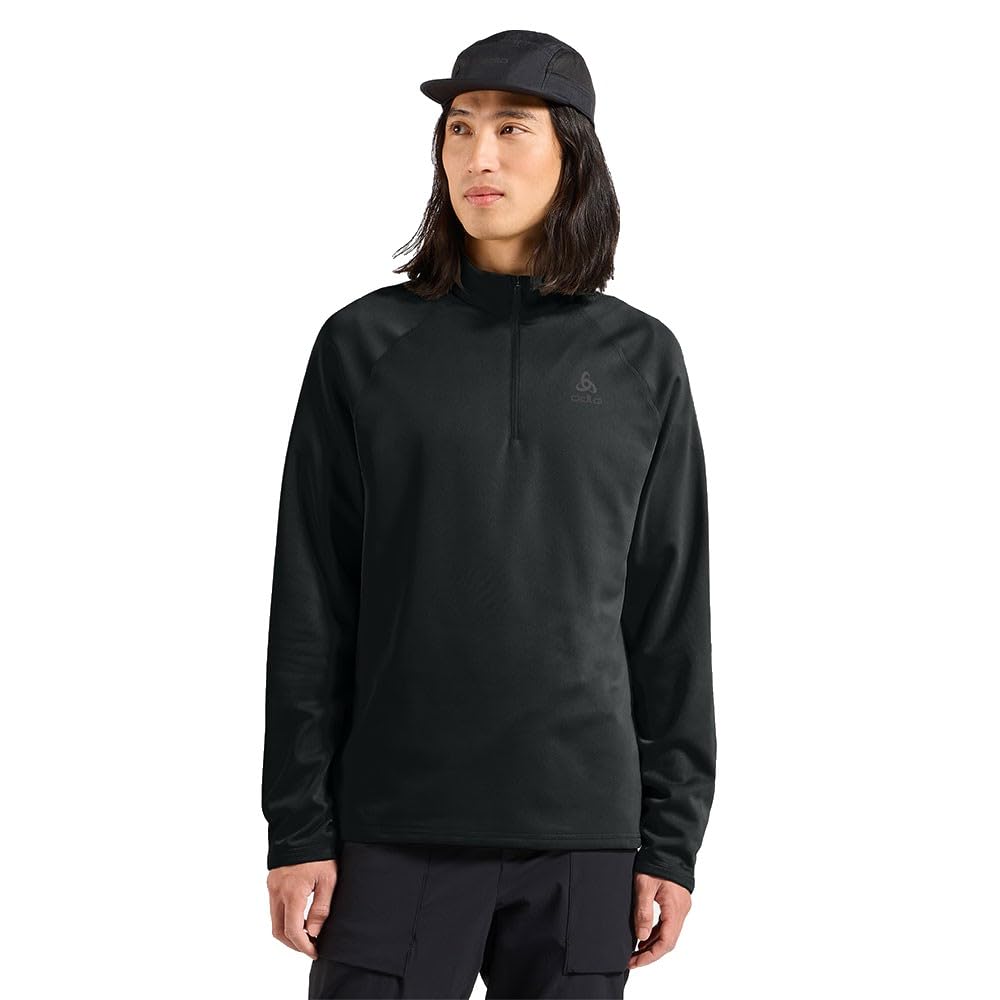 Odlo Herren Besso Half Zip Longsleeve M Schwarz, M Schwarz