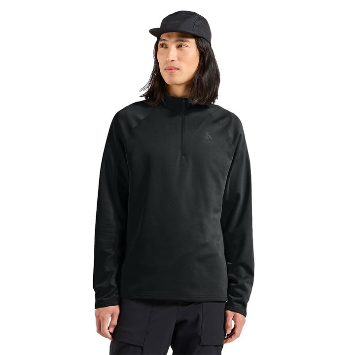 Odlo Herren Besso Half Zip Longsleeve M Schwarz, M Schwarz