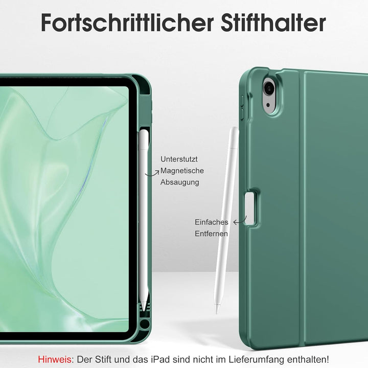 Vobafe Hülle mit Tastatur für iPad A16 11/10 Generation (2025/2022, 10,9/11 Zoll), Magnetisch Abnehm