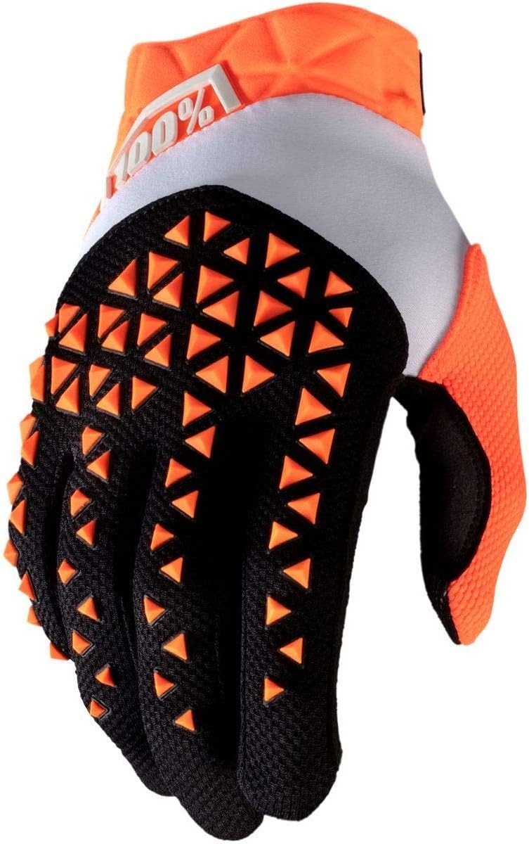 100% Airmatic Handschuhe, Erwachsene (Schwarz/Orange, Mittel) M Schwarz/Orange, M Schwarz/Orange
