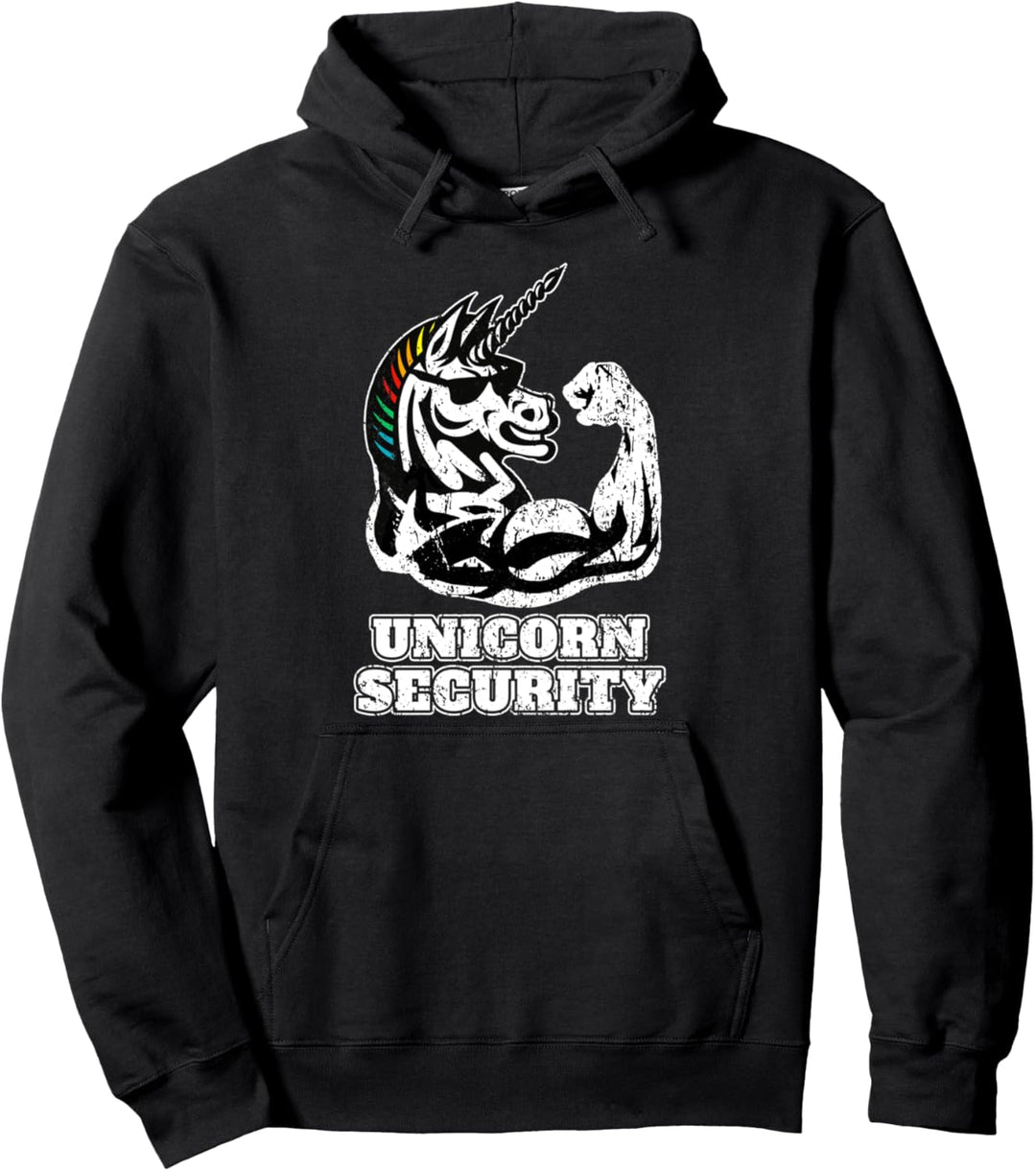 Lustiges Unicorn Design für Männer I Muskulöses Einhorn Pullover Hoodie