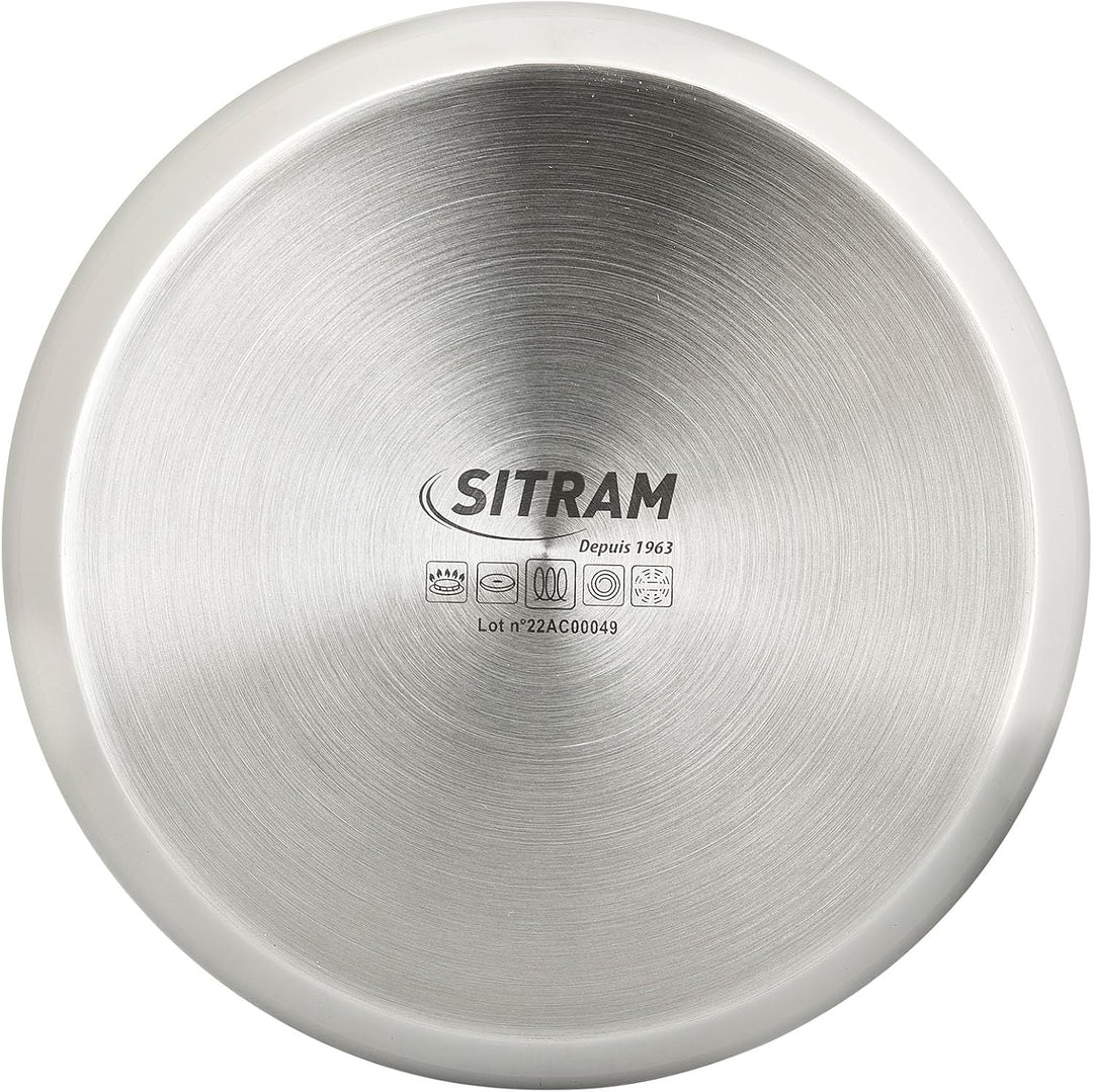 Sitram 715012 Stieltopf aus Edelstahl, abnehmbar, Produktreihe Sitromovible, Arpege, Ø 16 cm, Höhe 8