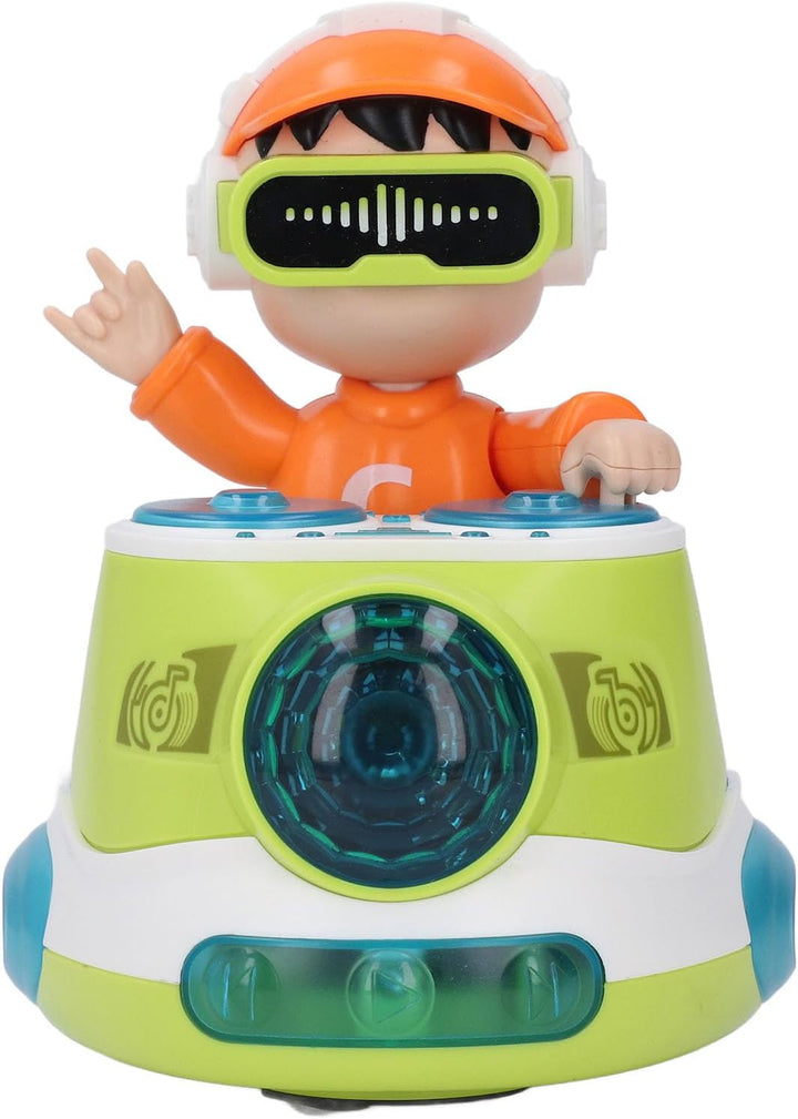 DJ Spielzeug DJ Rock Boy Dancing Toy mit Musik Blinkend Licht Universal Wheel Automatic Bewegung Rob