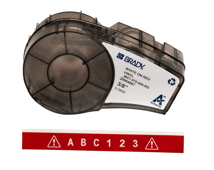 Brady Vinyl-Etiketten für Etikettendrucker M211 & M210 - Vinyl-Klebe-Druckeretiketten - Industrieeti