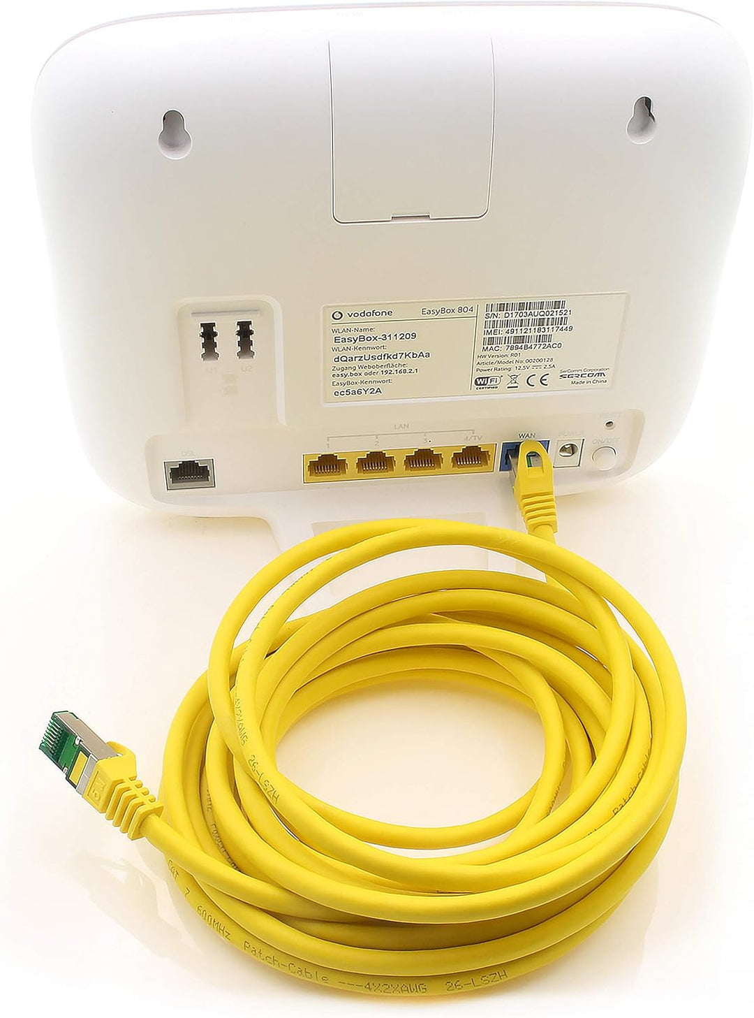 Cat7 Netzwerkkabel 7,5m - Gelb - 10 Stück - Cat 7 Ethernetkabel Lankabel Lan 10Gbits Patchkabel Rj45