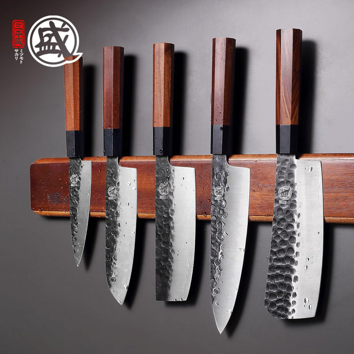 MITSUMOTO SAKARI 50 cm Magnetischer Messerhalter, Wandmontierter Küchenmesserhalter, Bohrfreier Mess