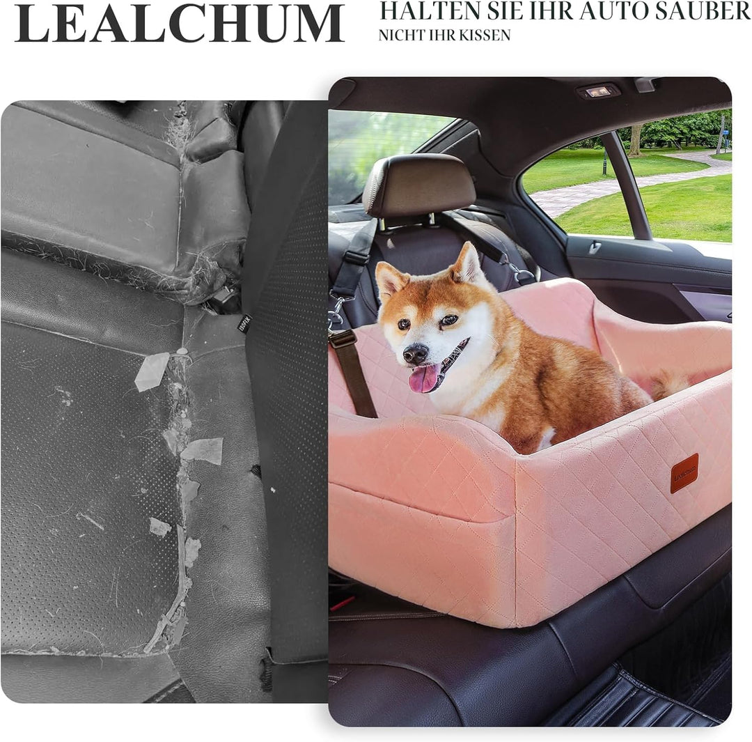 Haustier-Autositz für grosse Hunde, weicher Stoff, Haustier-Reisebett-Füllung, Memory-Schaum, Zwei S