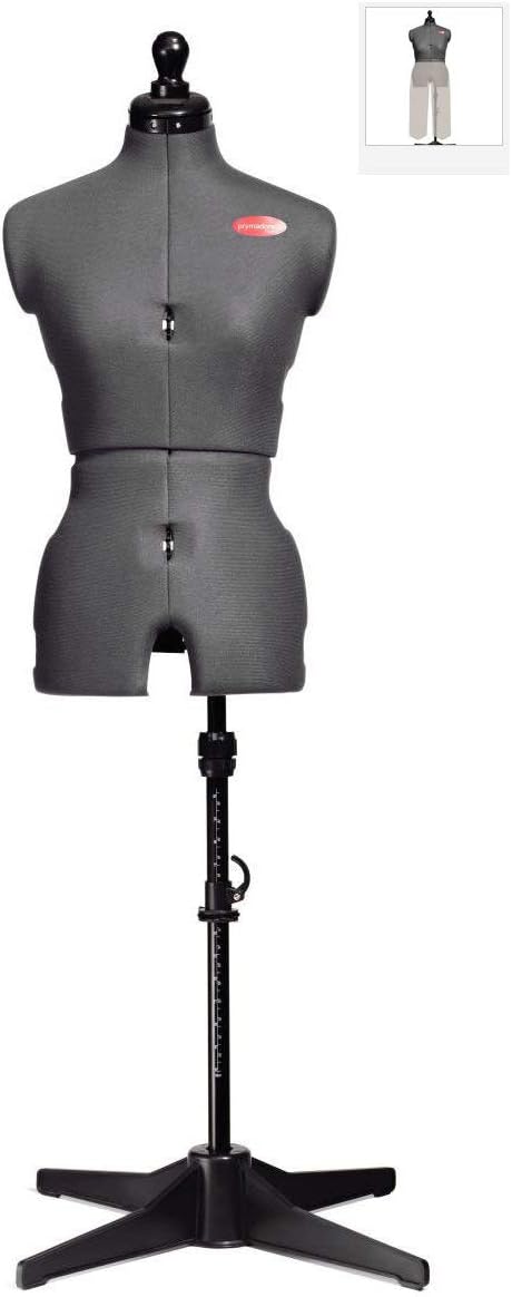Prym 610255 Prymadonna Multi S Schneiderbüste, metal, grau