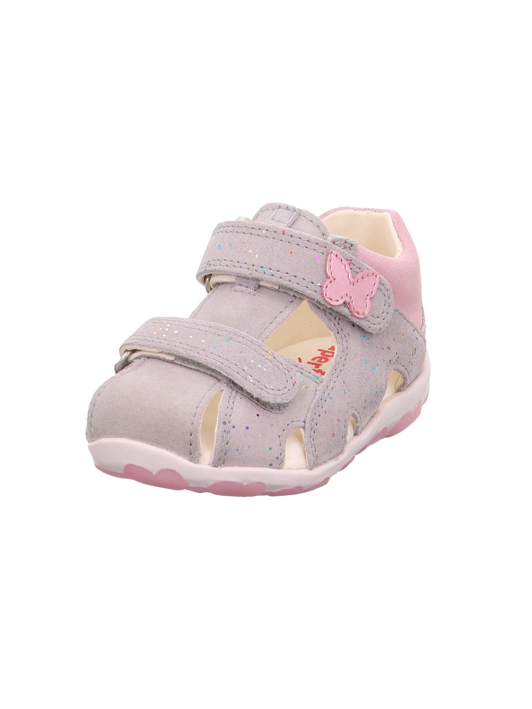 Superfit Baby Mädchen FANNI Sandalen 21 EU Hellgrau Rosa 2510, 21 EU Hellgrau Rosa 2510