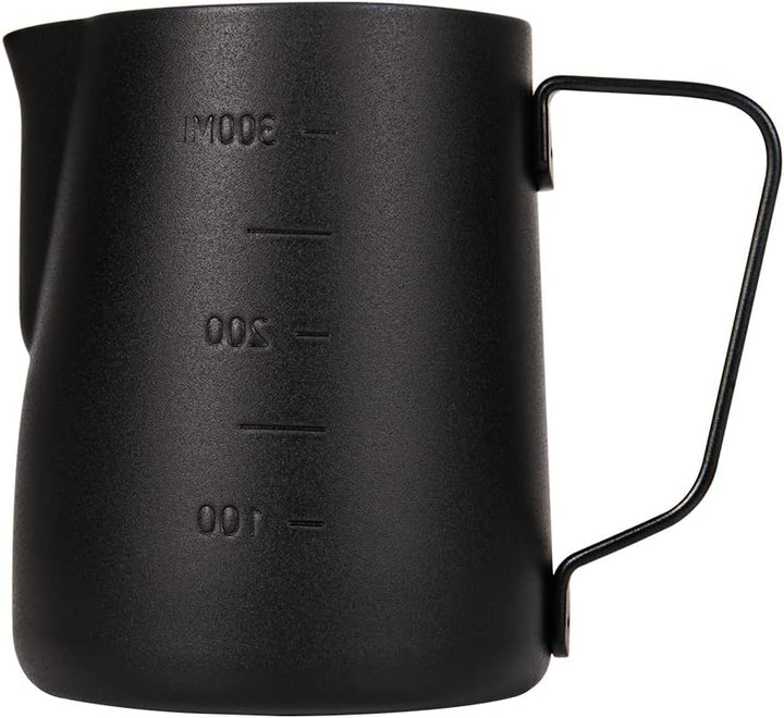 Dianoo Espresso Dampfkrug 350ml, Milchaufschäumkrug Edelstahl mit Messung, Milchaufschäumbecher, Kaf