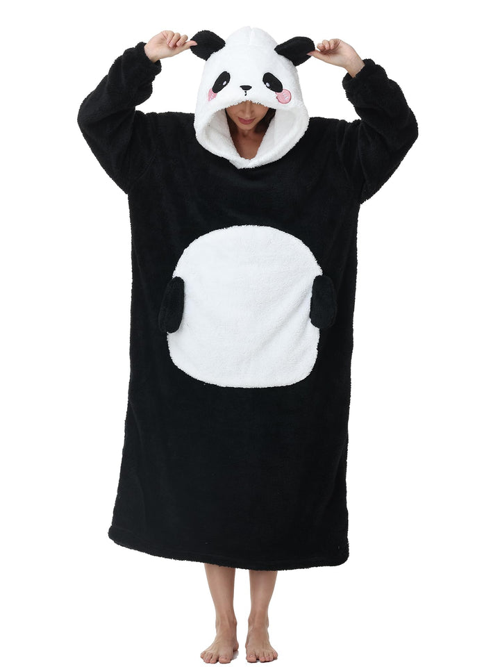 LATH.PIN Hoodie Decke Tragbare Verlängert Übergrosse Oversized Pullover Tragbare Deckenhoodie Gemütl