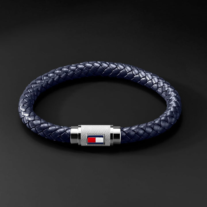 Tommy Hilfiger Jewelry Armband für Herren aus Leder Marinblaues - 2701000 Single, Single
