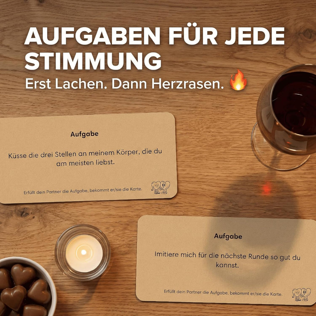 Wir Zwei – Spiel für Paare zu zweit | Mit lustigen Aufgaben & Fragen | Pärchen Geschenke für Freund