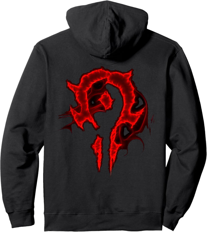 Warcraft + Logo Horde gesättigt Pullover Hoodie