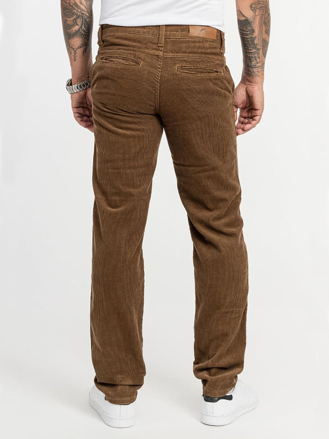 Rock Creek Herren Cord Hose Regular Fit Chino Hose RC-2156 31W / 30L Dunkelbeige, 31W / 30L Dunkelbe