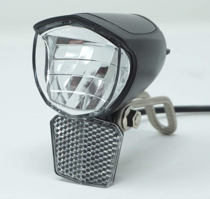 E-Bike LED Scheinwerfer 75 Lux 6-48 Volt Beleuchtung Lampe StVZO