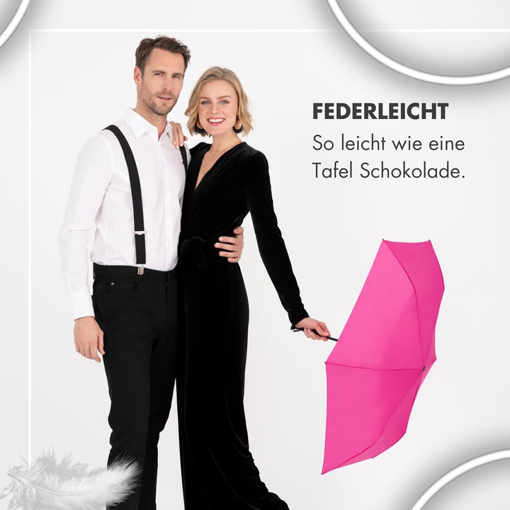 Doppler Taschenschirm Zero,99 Flat I Ultra leichter Regenschirm I Kleiner Schirm I Mini Regenschirm