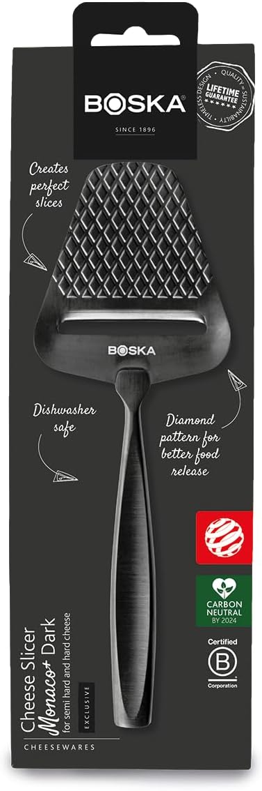 BOSKA Käsehobel Monaco+ Special Edition Schwarz mit Antihaftbeschichtung Schwarzer Käsehobel, Schwar