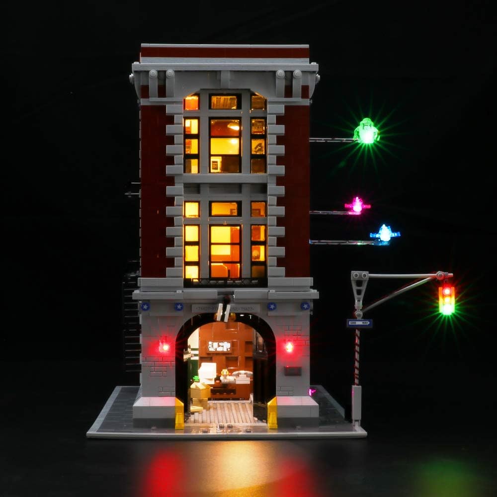 BRIKSMAX Led Beleuchtungsset für Lego Ghostbusters Feuerwehr-Hauptquartier,Kompatibel Mit Lego 75827