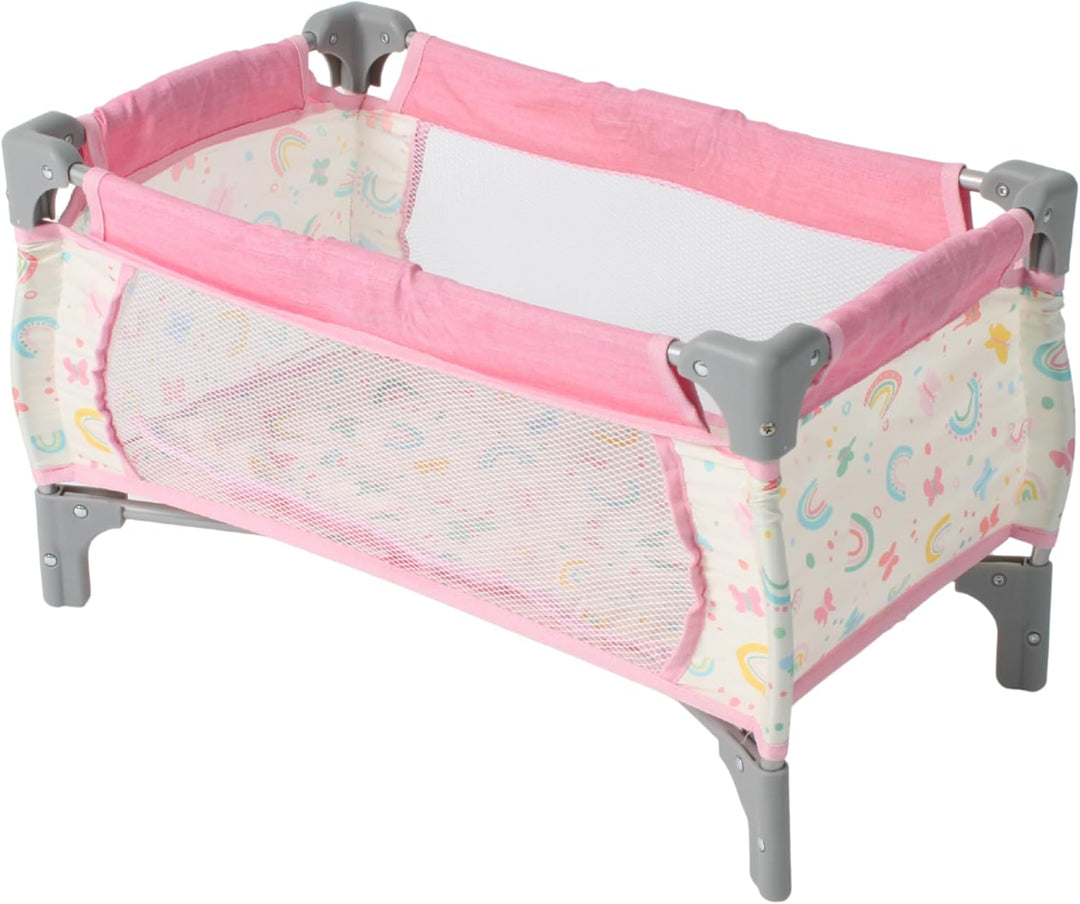 Bayer Chic 2000 - Reisebett für Baby-Puppen bis 48 cm, Puppenbett, Puppenreisebett, Puppenmöbel, Sch