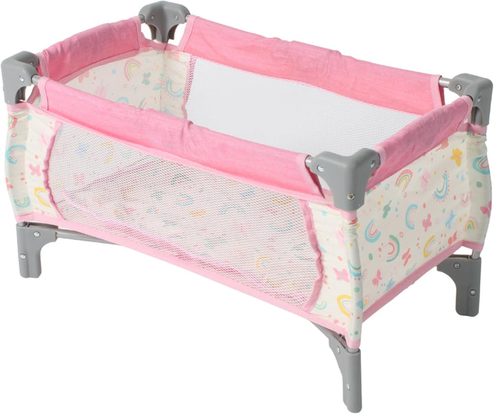 Bayer Chic 2000 - Reisebett für Baby-Puppen bis 48 cm, Puppenbett, Puppenreisebett, Puppenmöbel, Sch