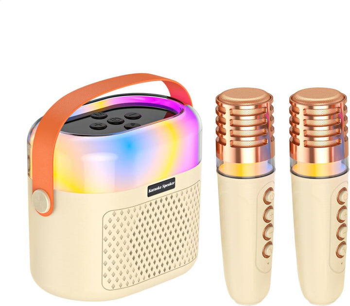 Mikrofon- und Lautsprecherset, kleine Karaoke-Maschine - Tragbare Kinder-Gesangsmaschinen mit 1200 m