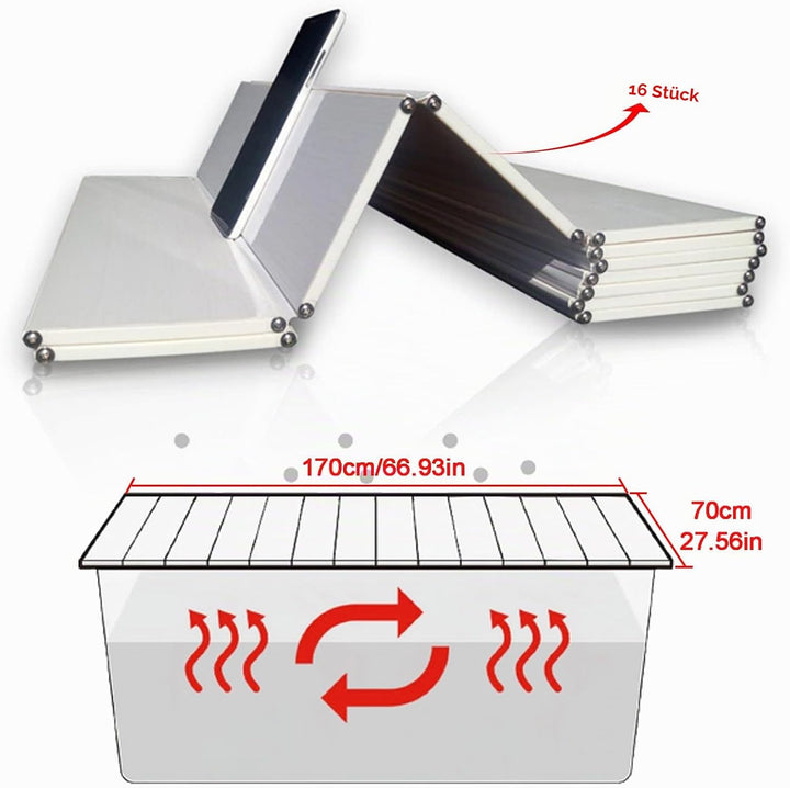 Badewannenabdeckung, 170cm x 70cm x 0,7cm PVC Faltbar Badewanne Brett Staubdichtes wasserdichte Bade