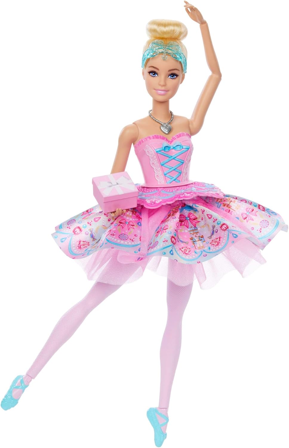 Barbie in: Der Nussknacker-Puppen, mit überraschendem Tutu-Wechsel-Effekt, Ombré-Tutu, Herzmedaillon