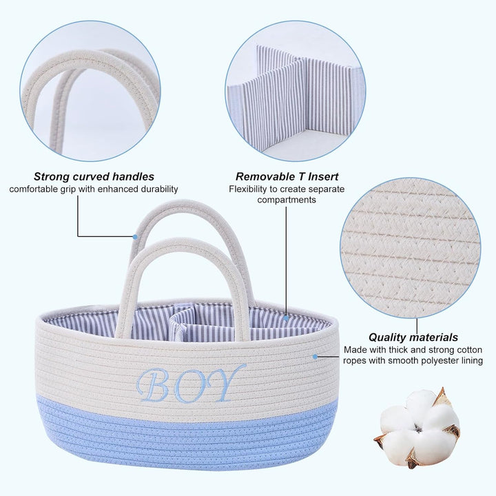 Folding table organizer, baby organizer basket, folding table storage basket, diaper Caddy with door