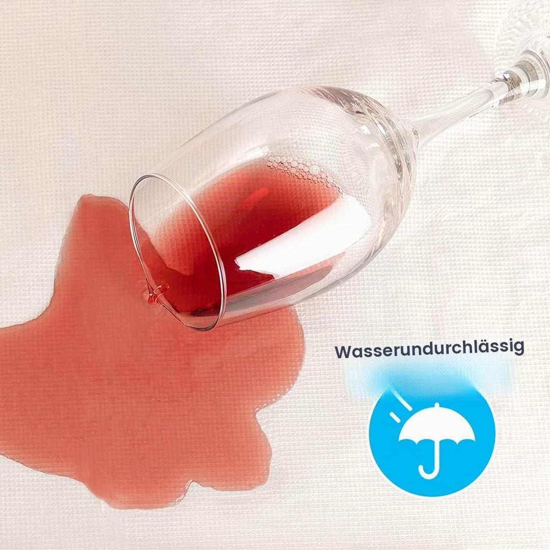 xiaozhifu 10 Stück Einweg Tischdecke Weiss,Einweg Tischdecke für Hochzeit 150cm x 280cm,Wasserdicht