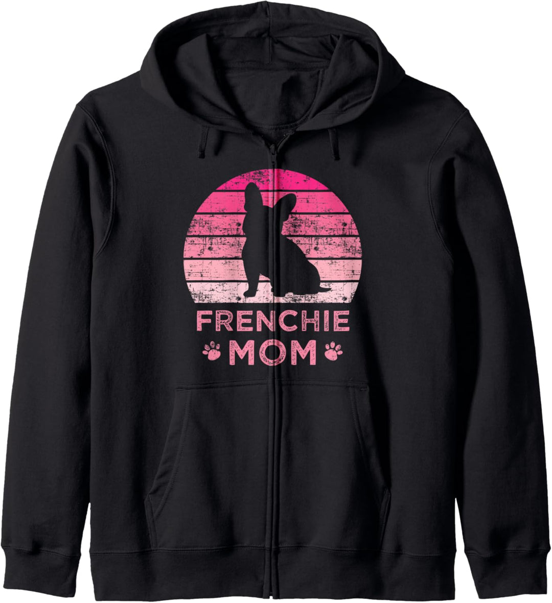 Frenchie Mom Dog Moms Mamma Französische Bulldogge niedlich Kapuzenjacke