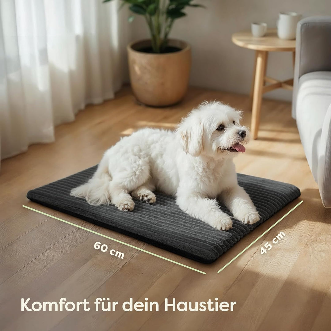 Selbstheizende Wärmedecke Katze 60x45 cm – Weich & Geräuschdämpfend – Waschbarer Bezug – mit Rutschf