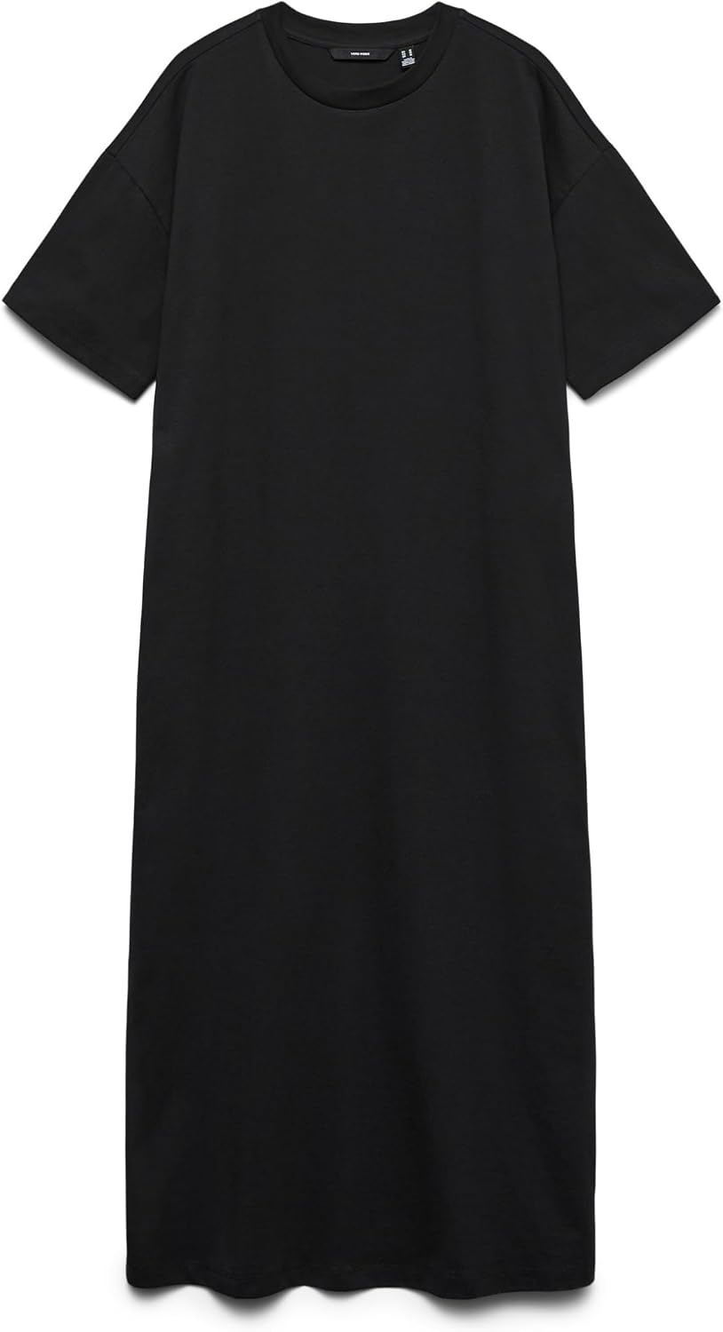 VERO MODA Damen Vmmolly Ss Oversize Calf Dress Noos Kleid XL Snow White, XL Snow White