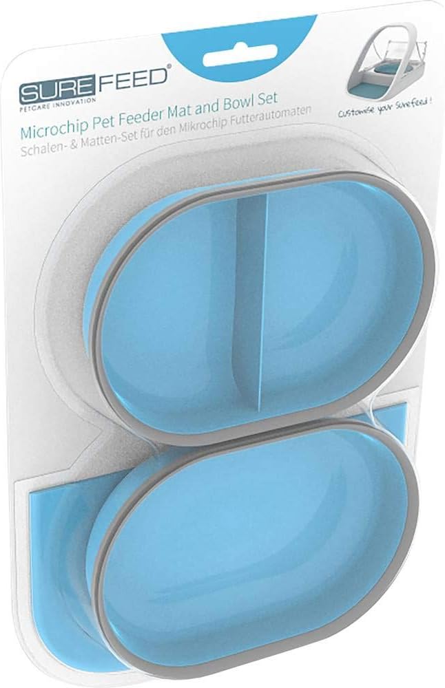 SureFeed Schalen- & Matten-Set für Mikrochip Futterautomaten, blau, blau