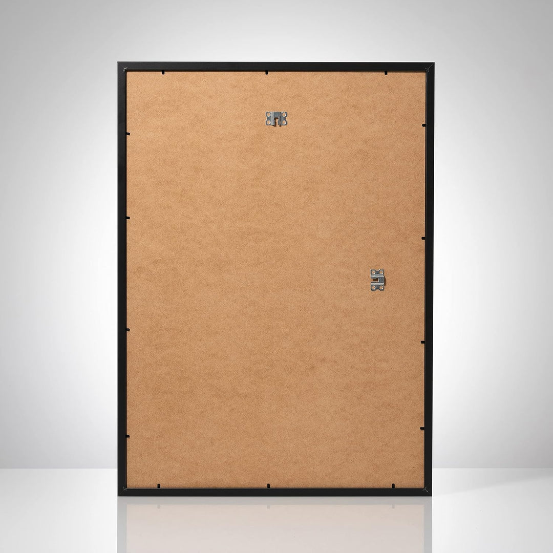 POSTER ART Bilderrahmen Set 3 Stück 50x70 cm Schwarz San Diego | Zum Aufhängen aus MDF und Acrylglas
