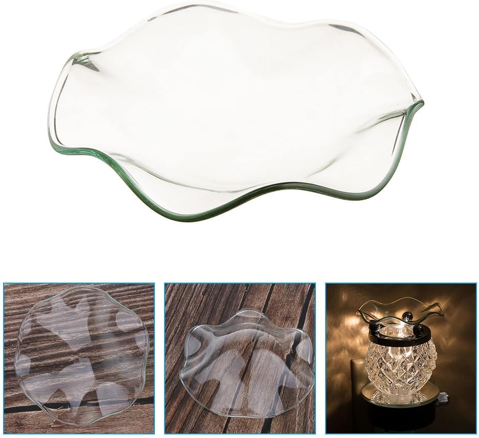 HOMSFOU Ersatzglas Schale Für Aroma Lampe 3 Stück 3.5 Zoll Ätherische Öle Duftlampe Wachs Schmelzsch