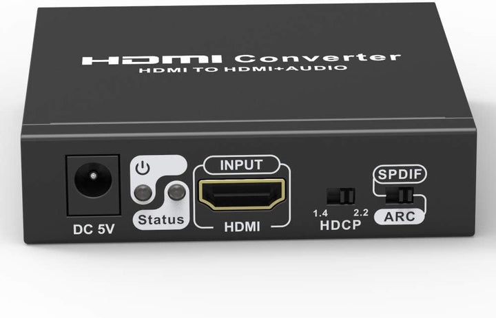 PremiumCord 4K Audio Extractor ARC, HDR, Ausgänge: Stereo-Buchse, SPDIF, Cinch, Video Auflösung 4K@6